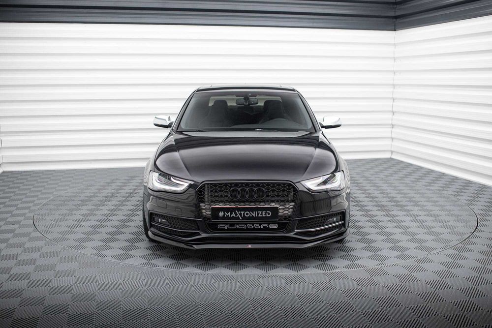 Сплиттер Audi A4 B8 S-line / S4 B8.5 тюнинг обвес губа юбка елерон