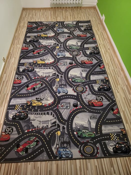 Dywan Auta Cars Zygzak duży 330x170