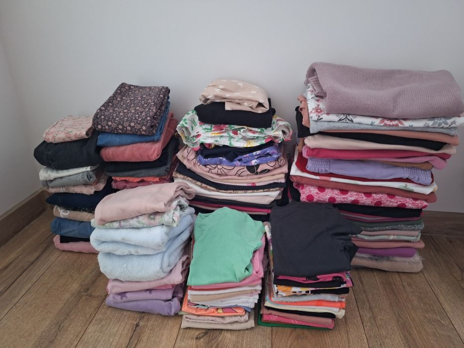 Mega paka ubranek rozmiar 98  dziewczynka 145 sztuk stan bardzo dobry