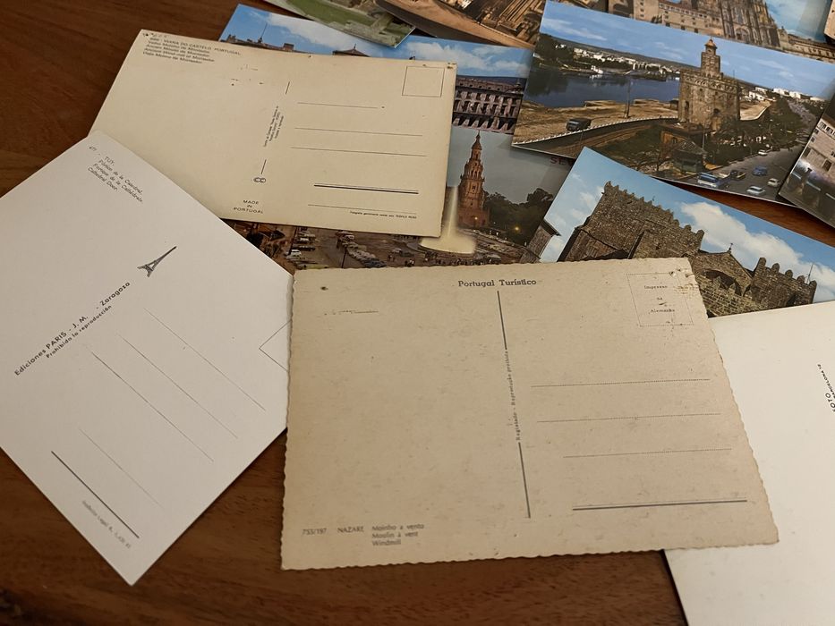 Lote de Postais antigos Portugal e Espanha