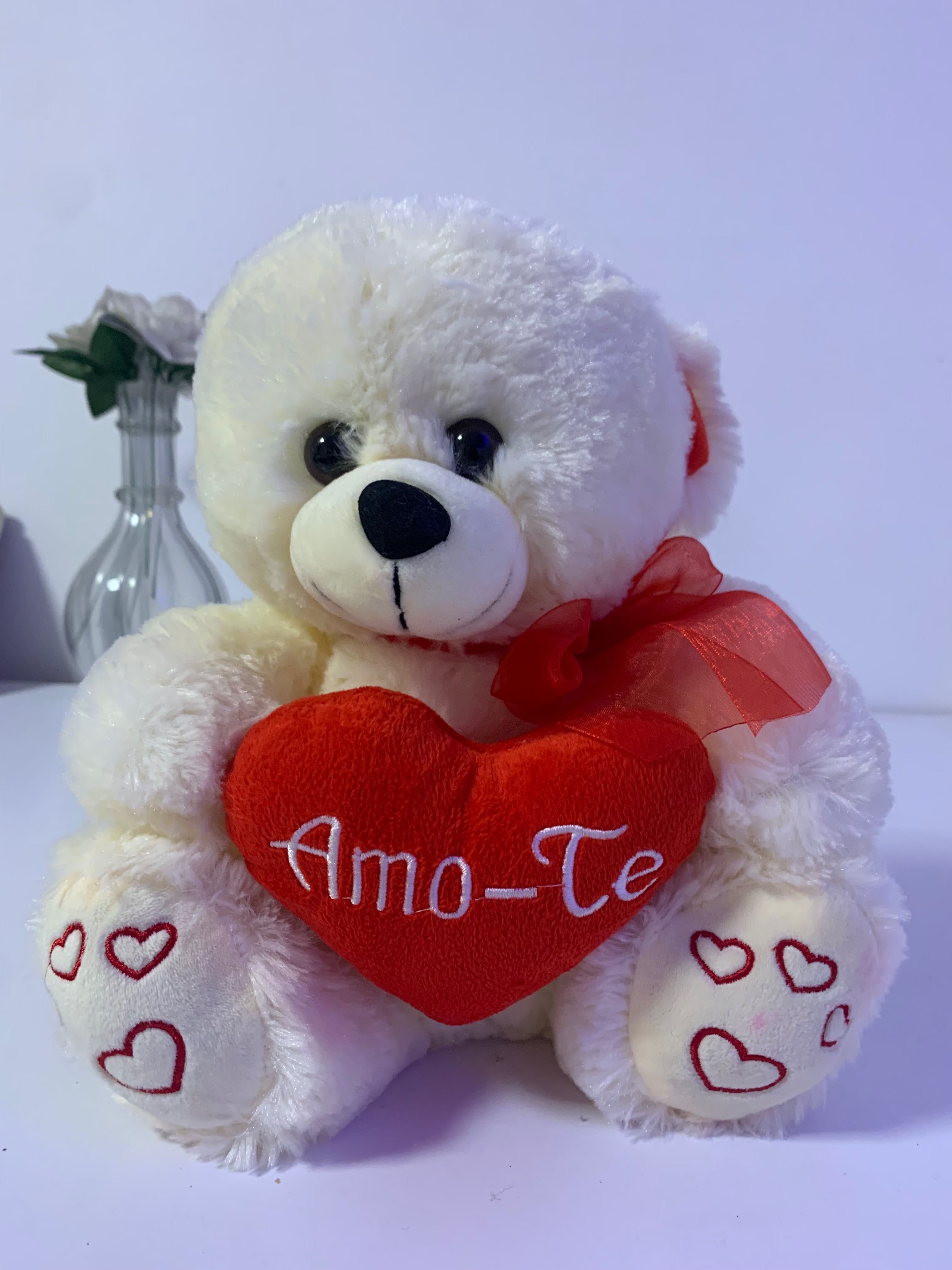 Urso peluche com dizer Amo-te