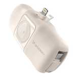 Mini powerbank Wozinsky WF16-YLS 5000mAh 15W Lightning z wbudowanym ka