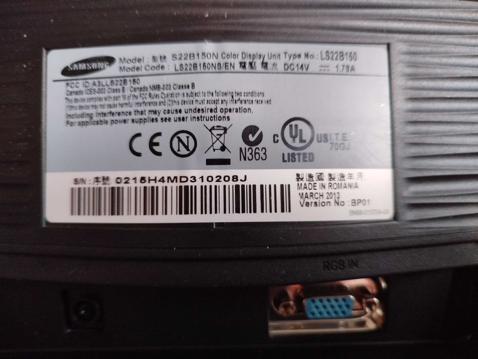 Monitor Samsung S22B150N