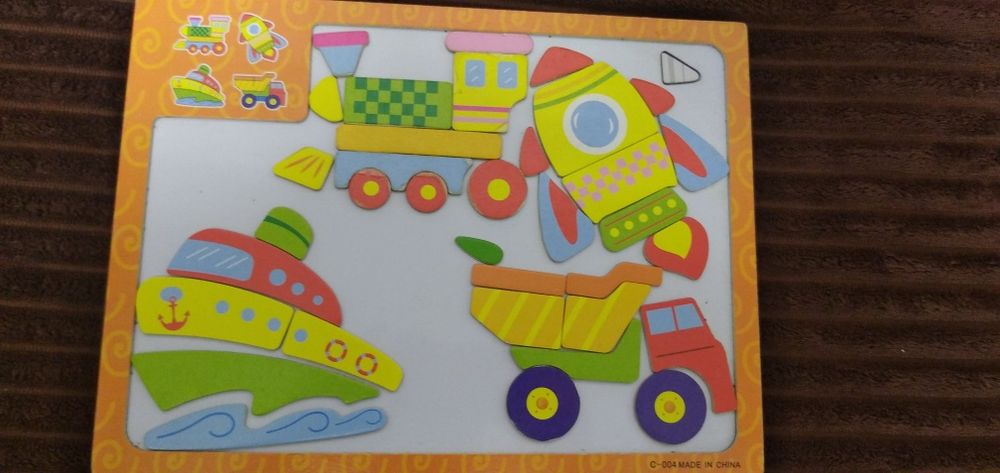 Деревянные магнитные пазлы для детей. Развивающие игрушки