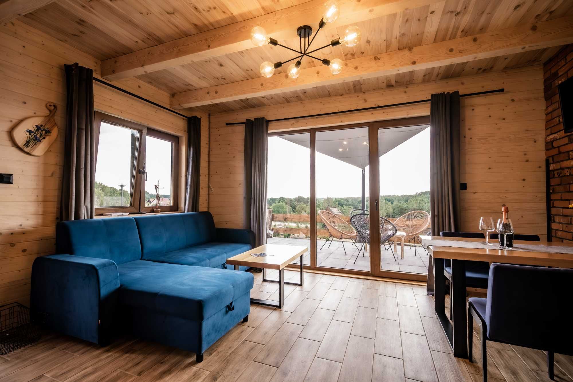 Domki Między Łąkami  Gorąca Balia Jacuzzi. Mazury Giżycko Pieczarki.