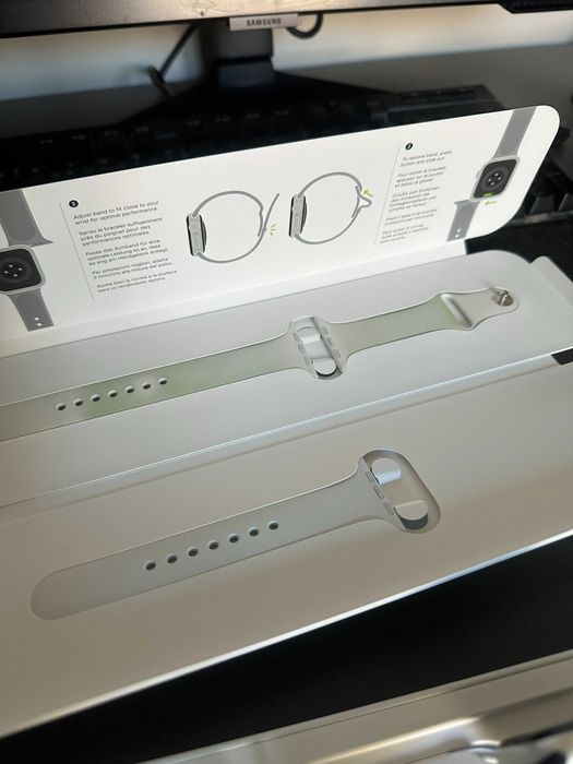 Apple watch series 6 44mm silver srebrny stan idealny