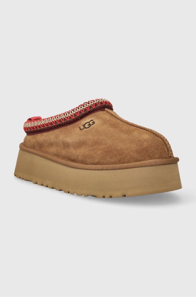 Замшеві тапочки черевики 38 UGG Tazz Platform коричневі 1122553