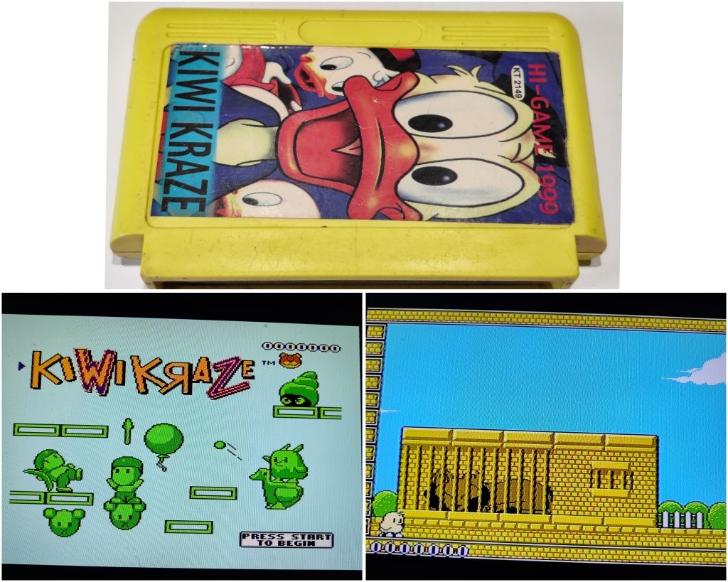 Gra Kiwi Kraze Pegasus Nintendo Famicom kartridż dyskietka kasetka