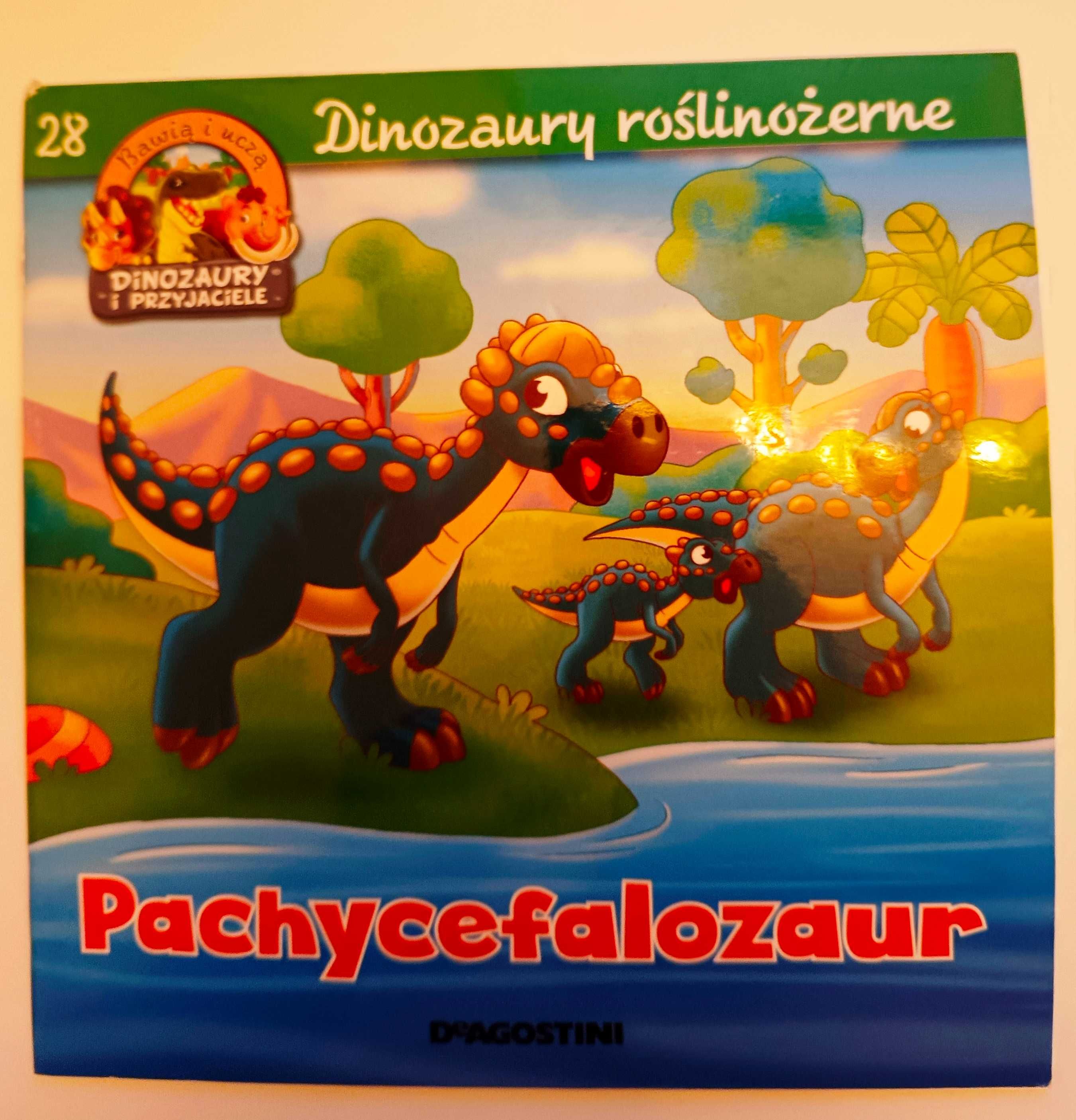 Czasy prehistoryczne, Dinozaury (28) Pachycefalozaur+2 figurki