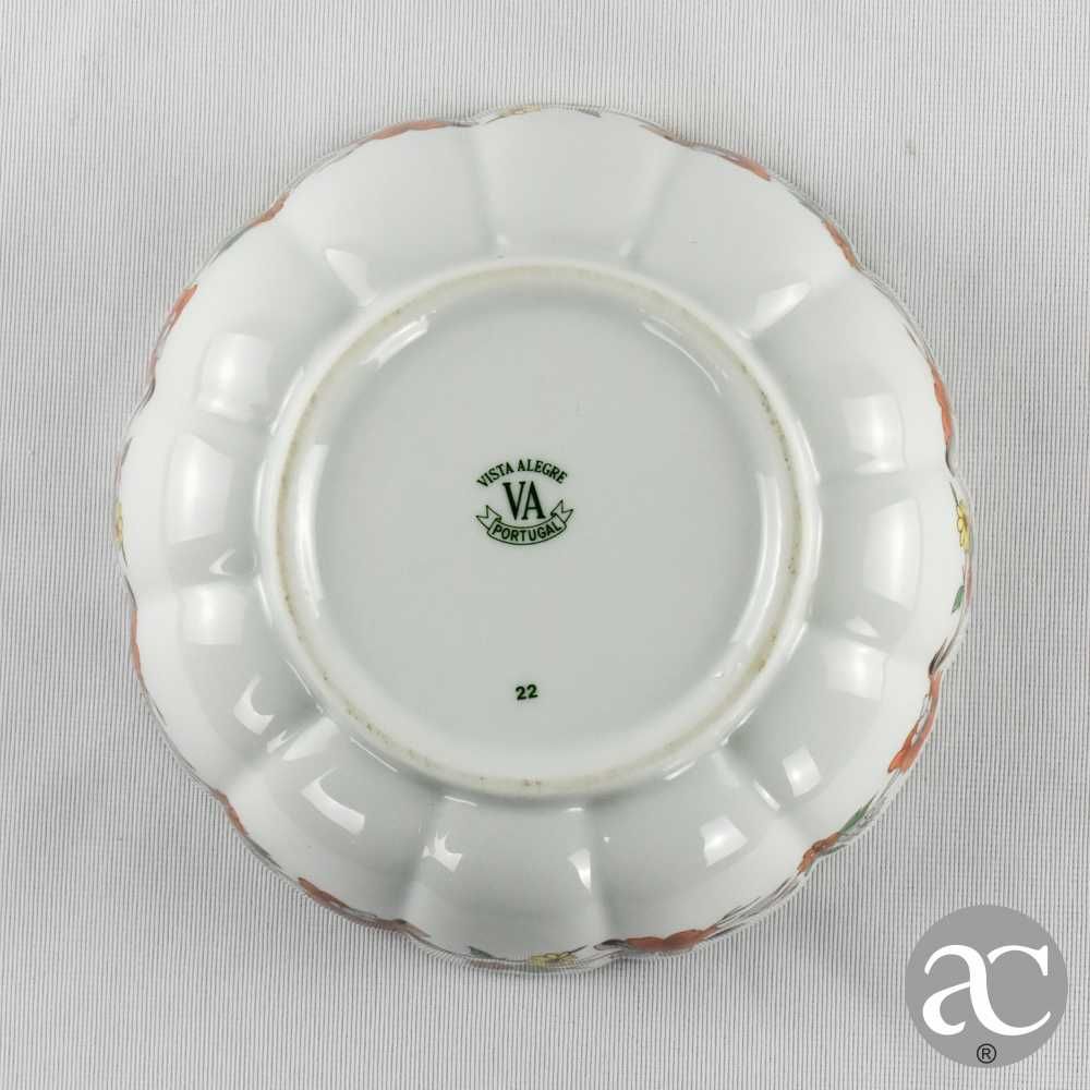 Taça / Covilhete de bordo recortado Vista Alegre, decoração Magnólia