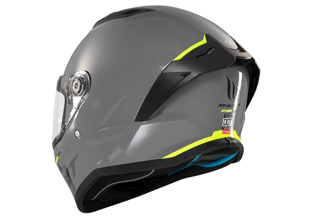 Мотошолом MT Stinger 2 A12 Solid Gloss Grey в Артмото Кременчук