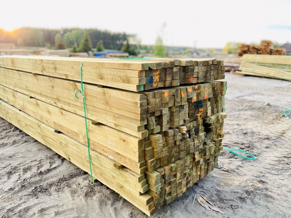 TARTAK WUDZYN łaty dachowe z traka pionowego 6x4 równe długości 4mb