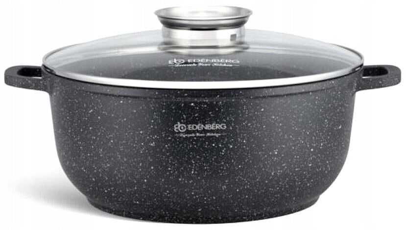 szeroki garnek aroma knob marmurek bez pfoa śr 40cm. / 18,5l edenberg