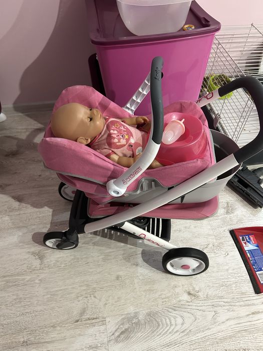 Lalka hiszpańska, bobas, wózek, nosidełko, kołyska, ubranka