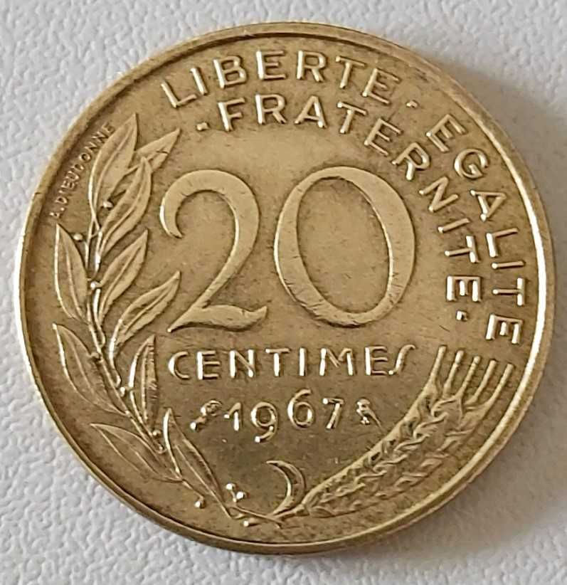 20 Cêntimos de 1967 de França