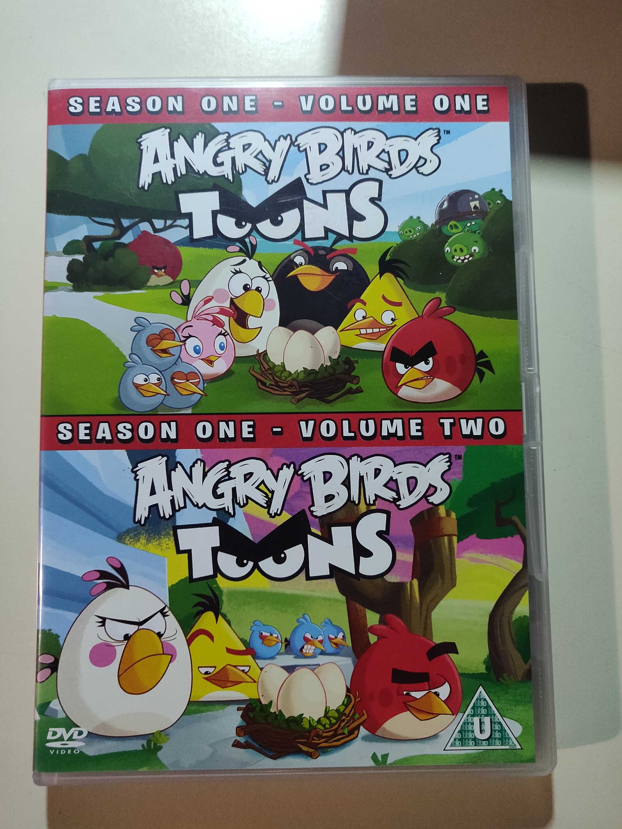 Angry birds książeczki i 2 DVD z bajkami