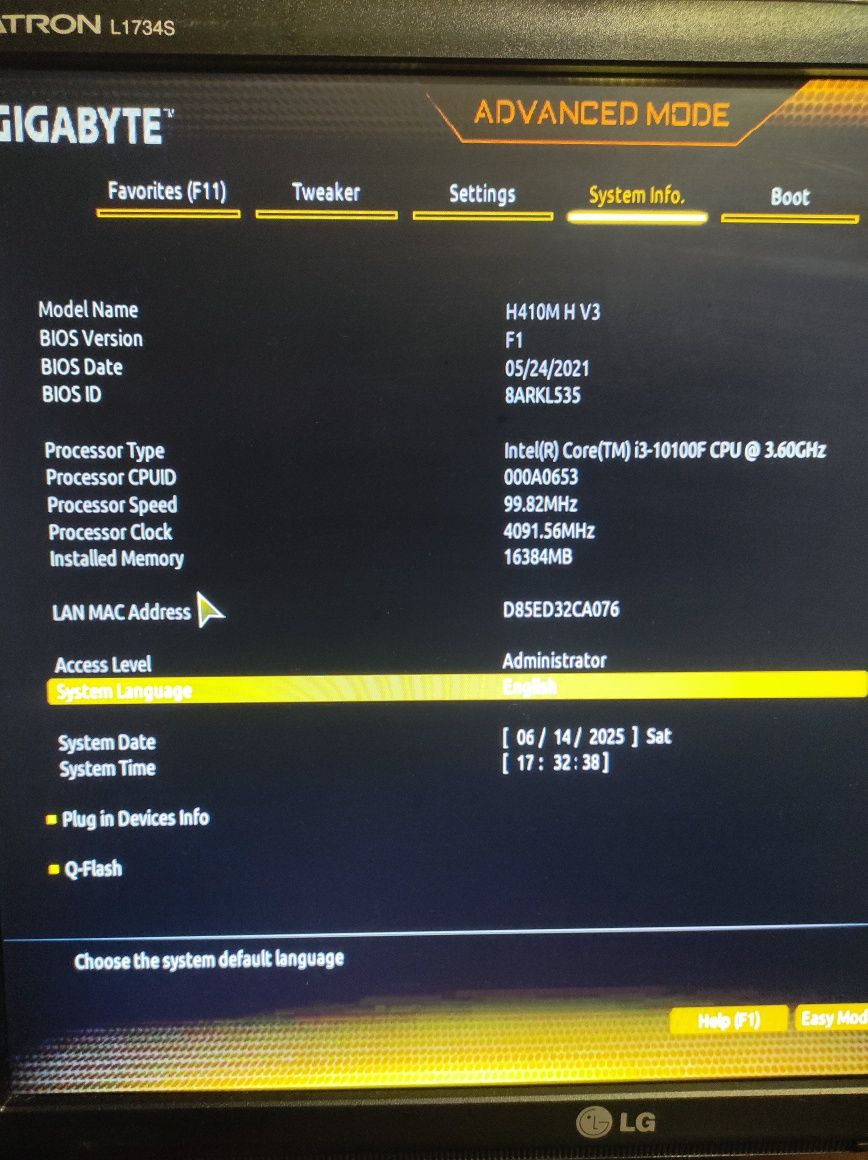 Ігровий системник i3-10100f / 16gb ddr4 / GTX1650 4gb / ssd 240gb