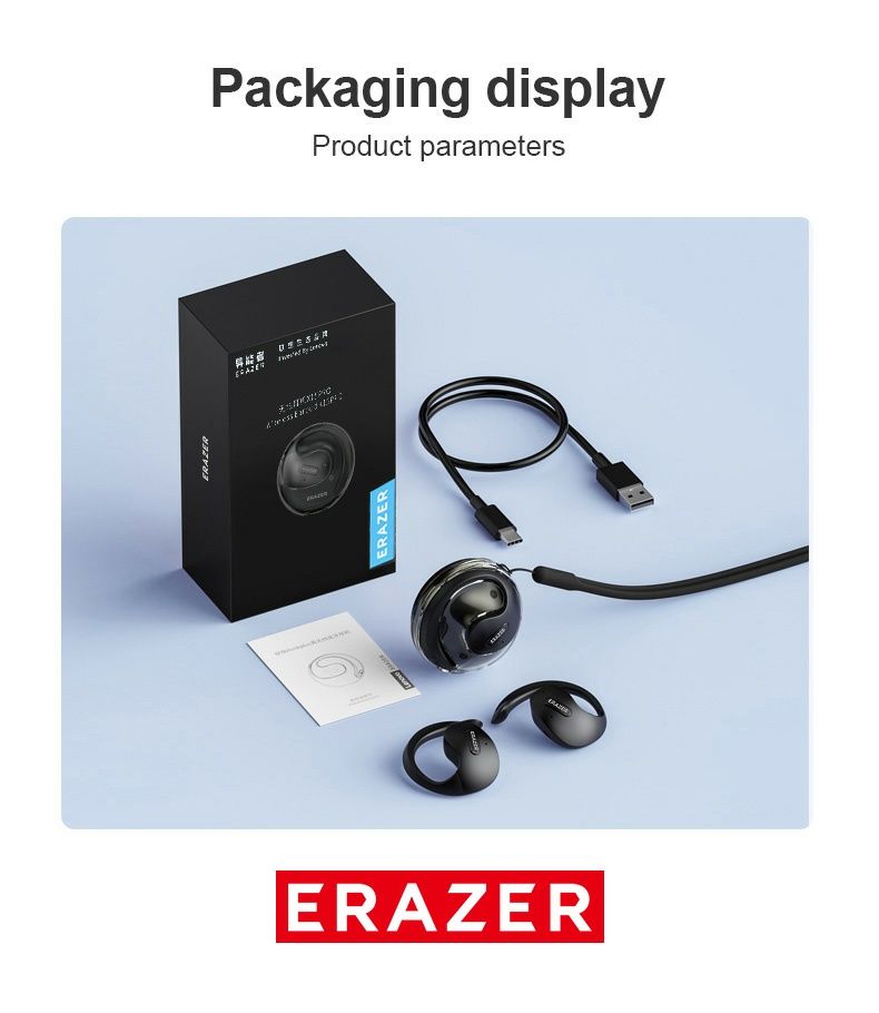 Навушники ERAZER A15 Bluetooth 5.4, яскраві якісні спортивні, наушники