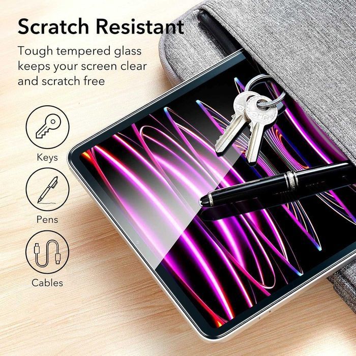 ESR Szkło hartowane do iPad Pro 12.9" 6/5/4/3 aplikator 2szt