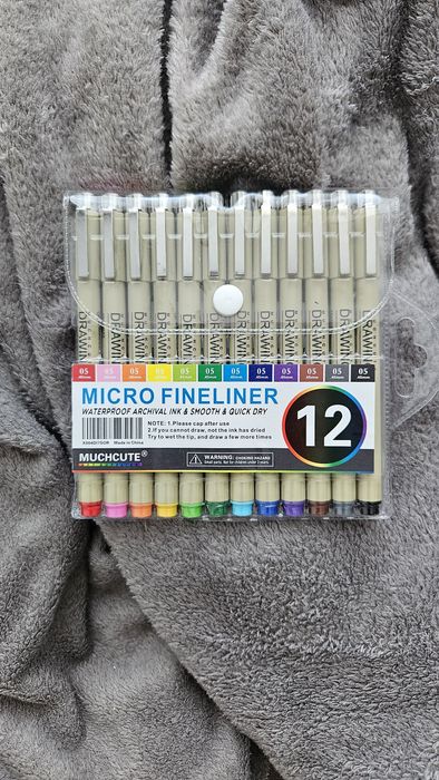 Кольорові лінери 12 кольорів, кольорові ручки