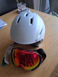 Kask narciarski i gogle