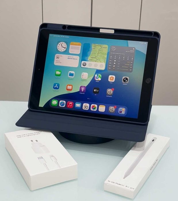 Ipad 8 10.2 128GB 5G de 2020, Oferta Pelicul, a, CapaCarregador Rapido