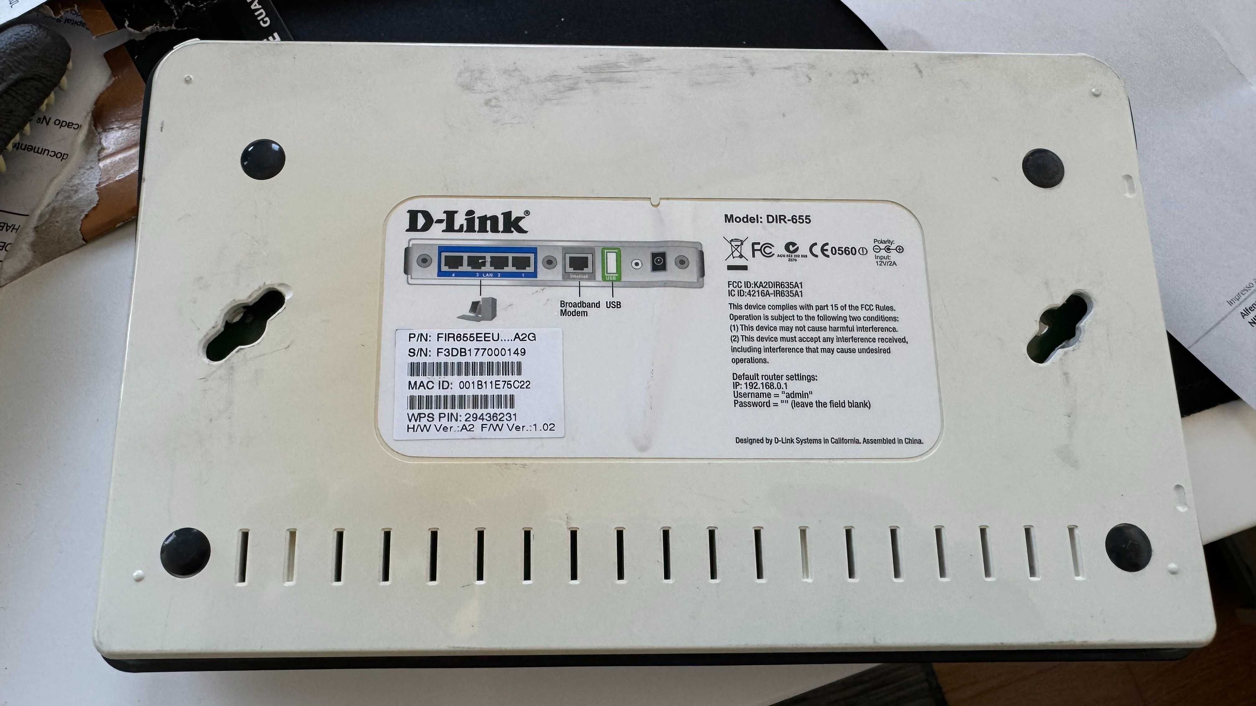 Router D-Link Dir-655