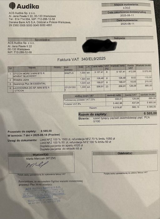 Aparat słuchowy Oticon more 3 mini BTE R