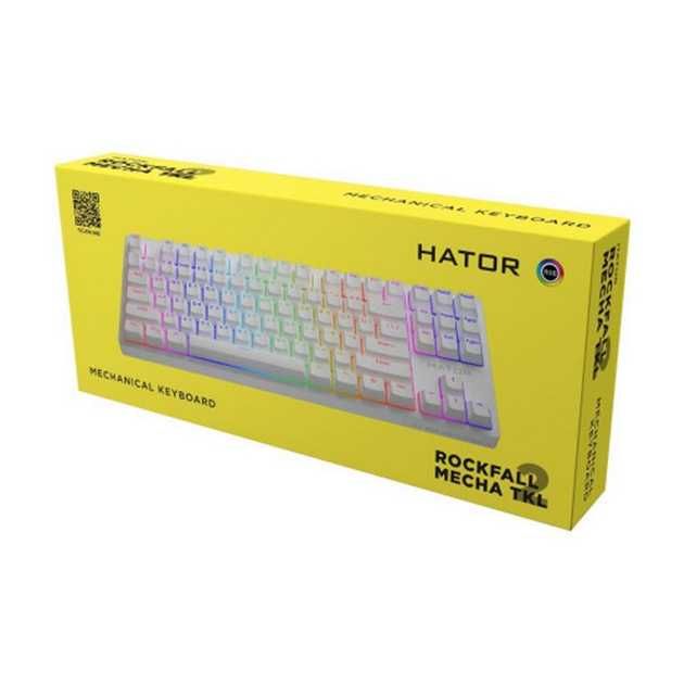 Нова клавіатура HATOR Rockfall 2 Mecha TKL Orange, White (HTK-521)