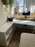 Biale biurko ikea kallax
