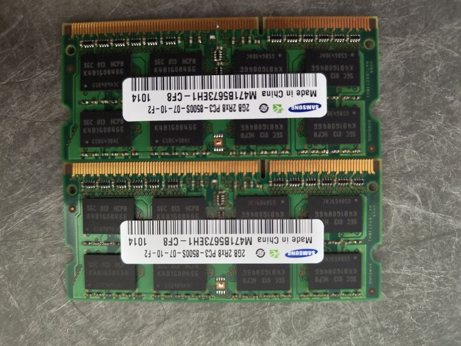 Пам'ять для ноутбуків Samsung 2 GB SO-DIMM DDR3 1066 MHz