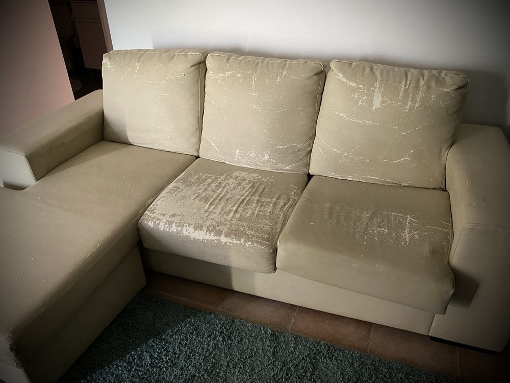 Sofa 3 lugares com chaise longue