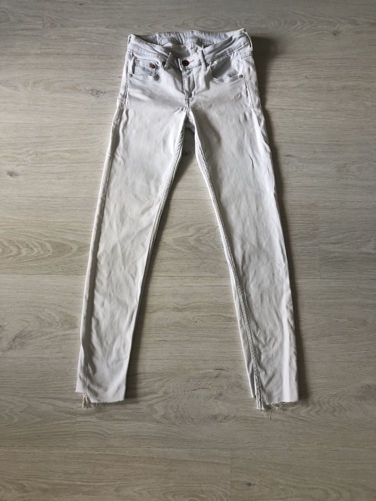 Skinny джинсы H&M,XS-S, светлые узкие джинсики, летние скинни брюки