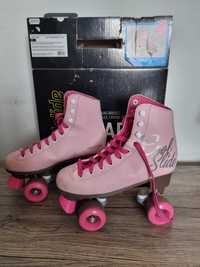 Łyżworolki rolki wrotki 37 rozowe coolslide quad skates lady vienna