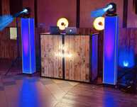 Osłony materiał panele na parawan Dj - retro