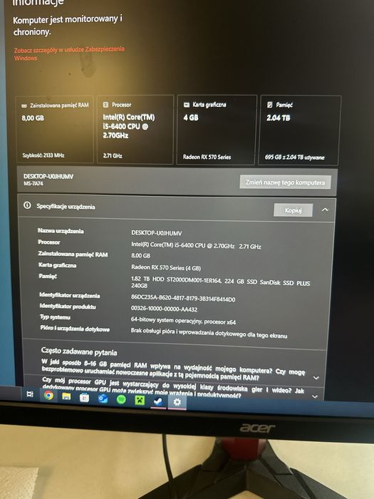Komputer Gamingowy i5 RX 570