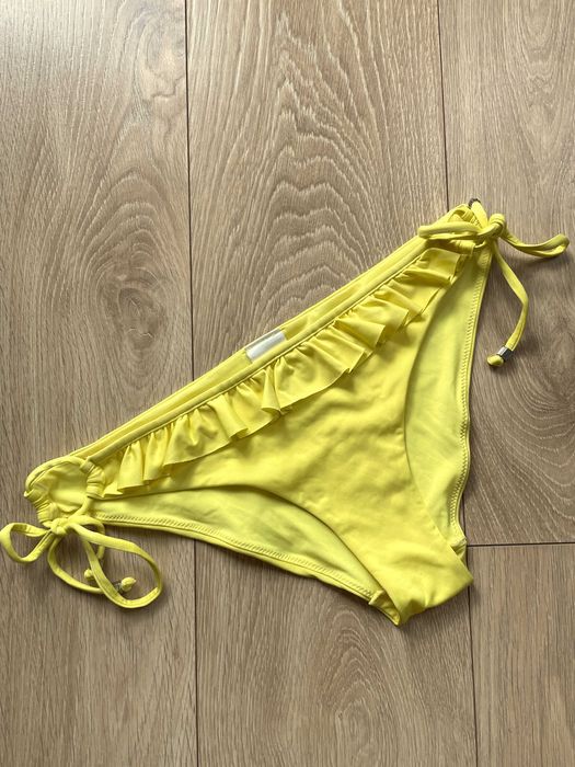 Strój kąpielowy majtki żółte z falbanką H&M