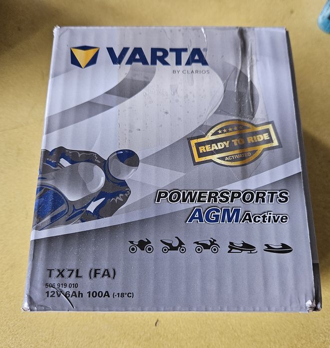 Varta TX7L nowy akumulator motocyklowy AGM 6Ah 100A