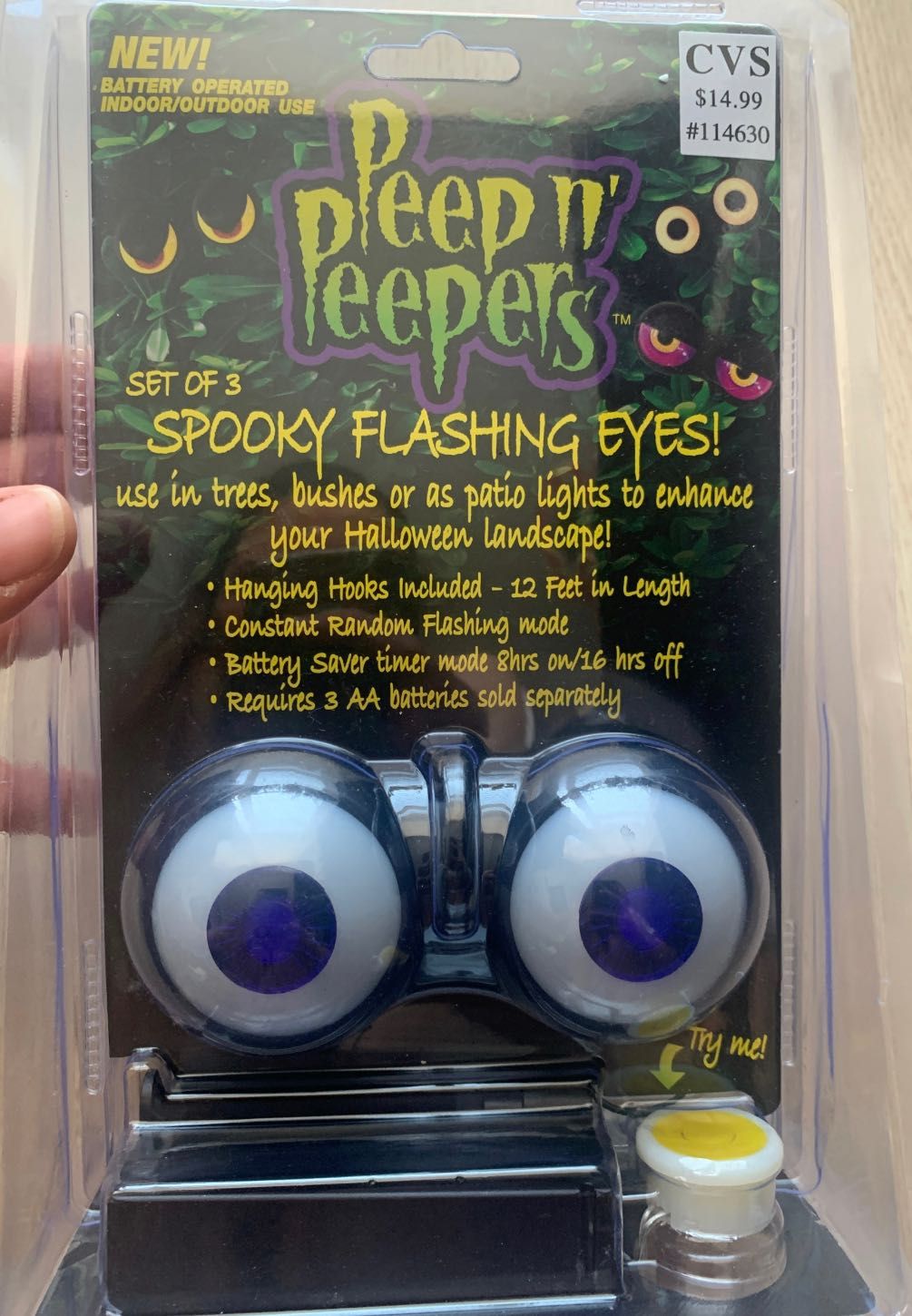 PEEP N' Peepers Świecące oczy na Halloween