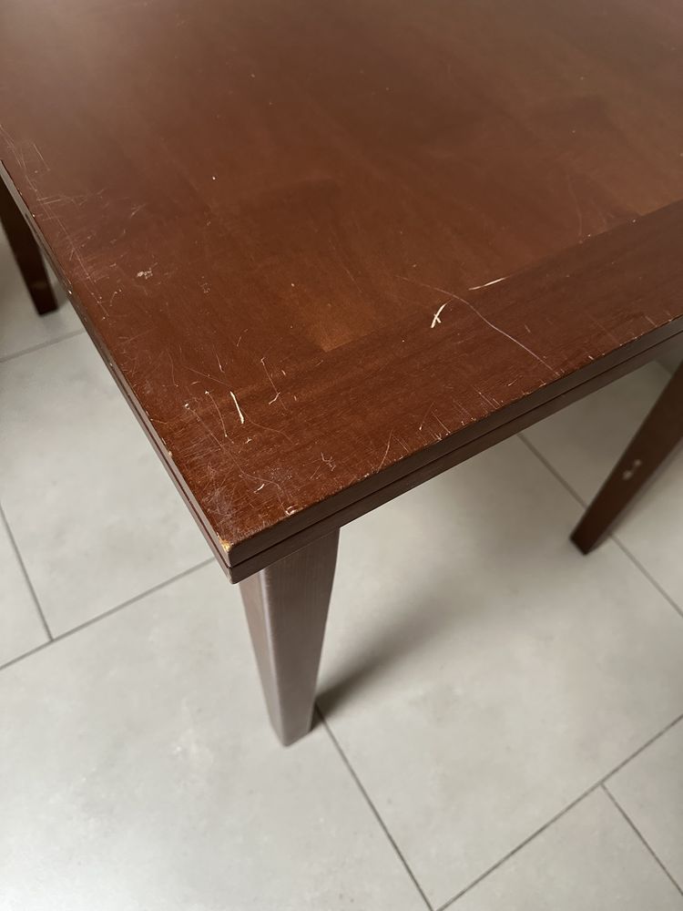 Stół rozkładany drewniany 70x110
