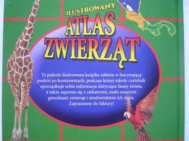 NOWA - Ilustrowany Atlas Zwierząt Album Twarda Oprawa