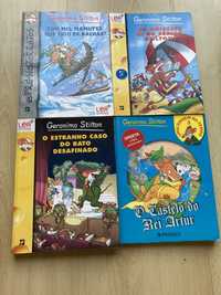4 livros da coleção infantil- Geronimo Stilton