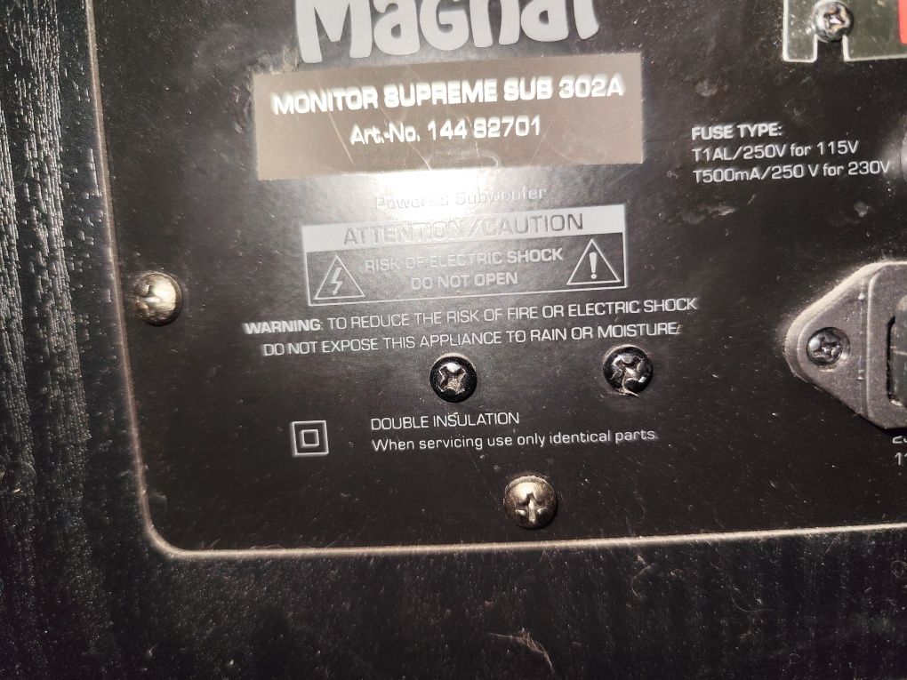 Amplituner Yamaha subwoofer magnat 5:1