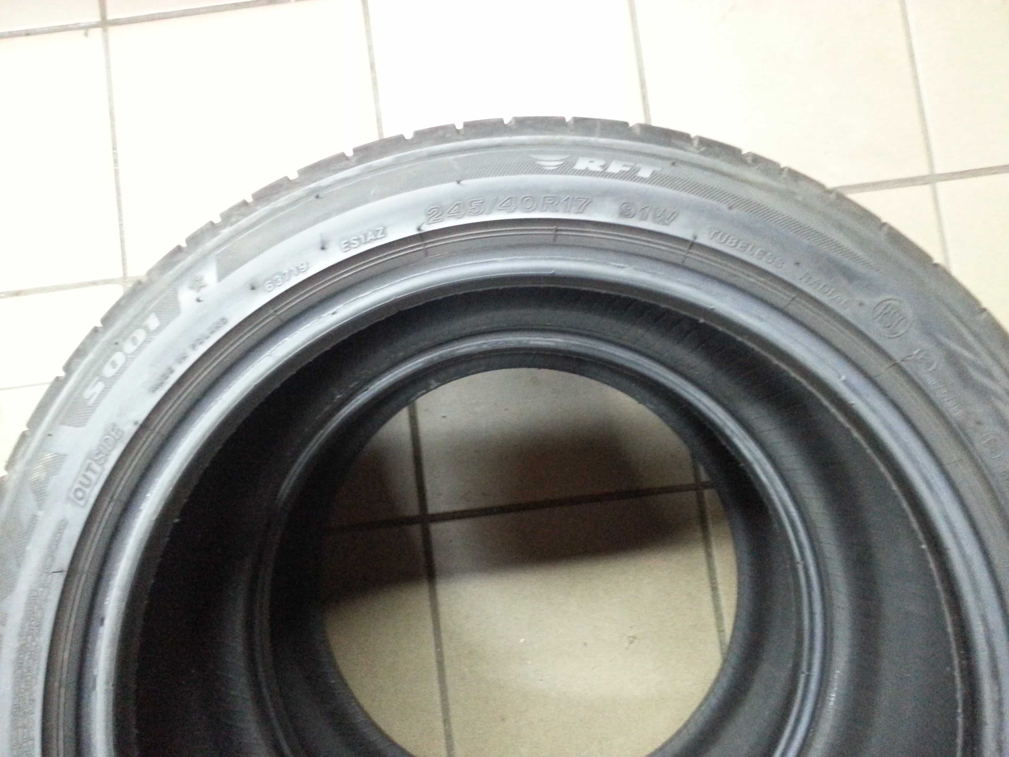 Opony letnie 245/40r17 91W  RSC  RFT * Bridgestone Potenza S001