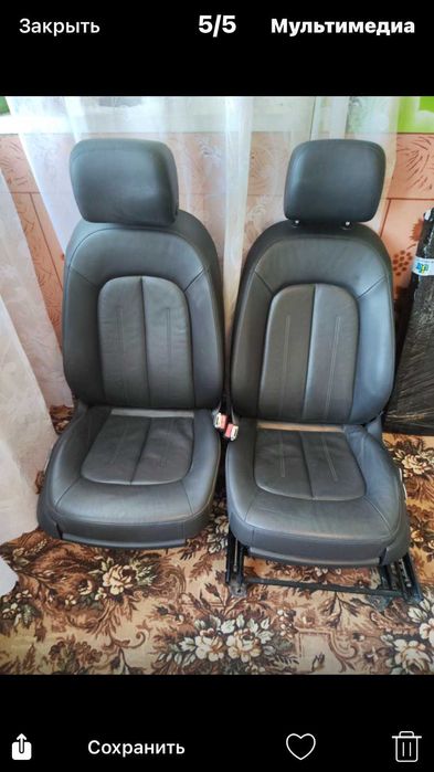 Сидения на Lancer 9 кожа+Audi a3