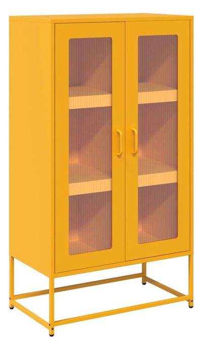Szafka metalowa musztardowa – nowoczesny design