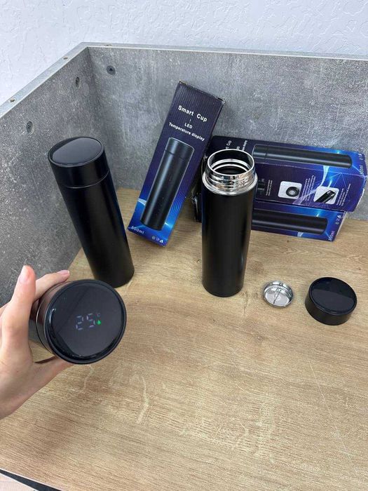 Розумний ТЕРМОС з датчиком температури! Термокружка! Похідний термос!