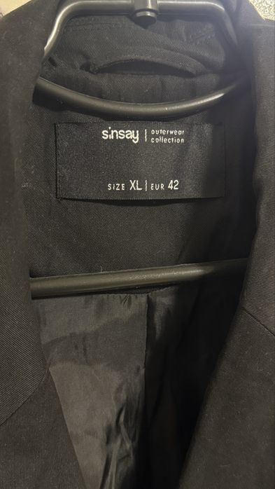Тренч sinsay черный