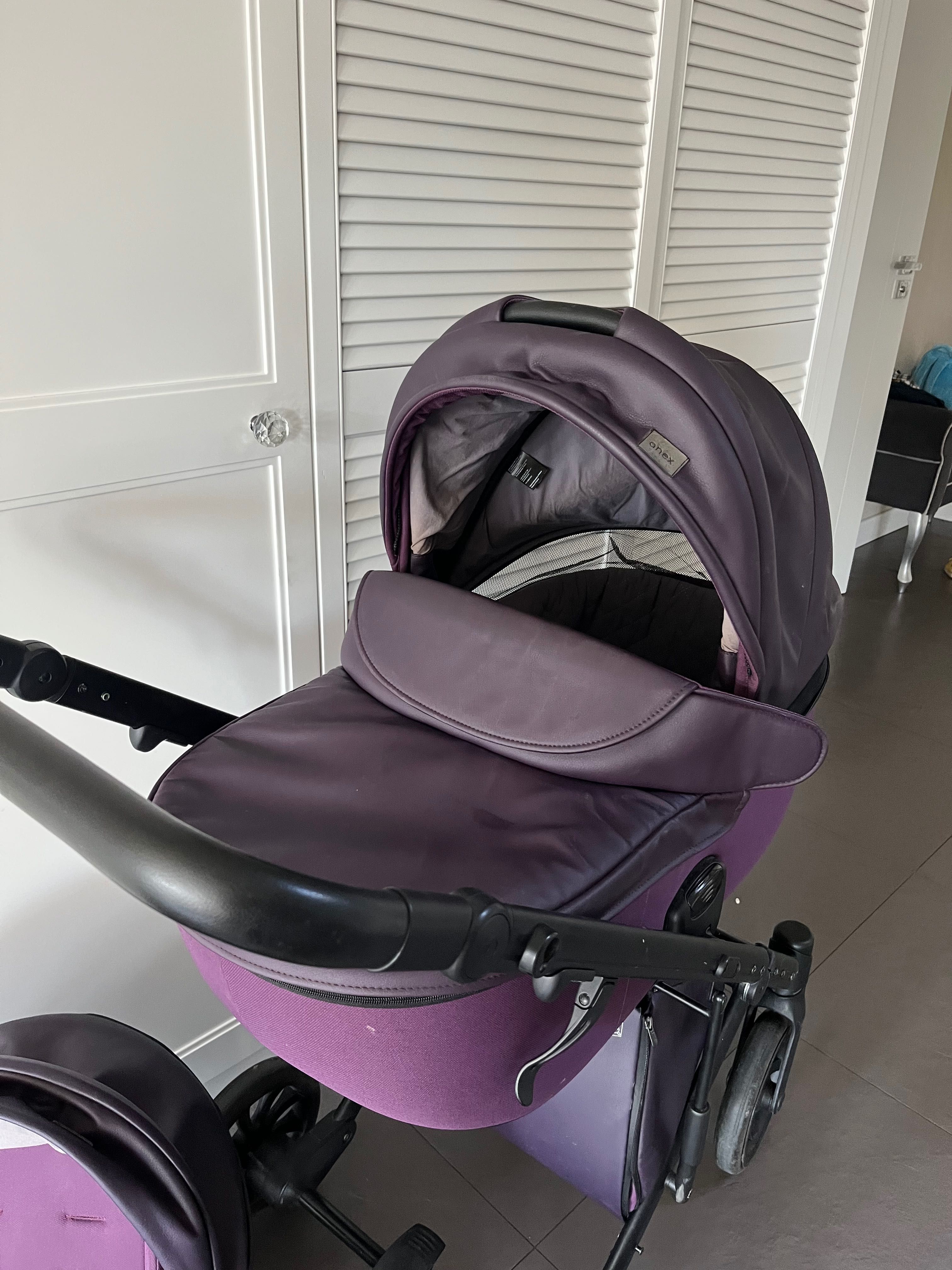 Wózek dziecięcy Anex e-type 2v1 ciemny fiolet