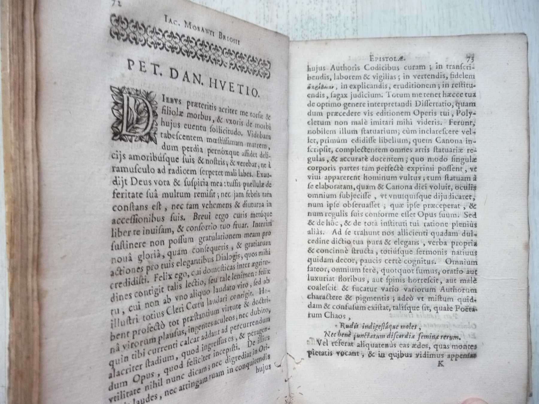 Rara 1.ª edição de J. Moisant um dos maiores poetas do Séc. XVII. 1670